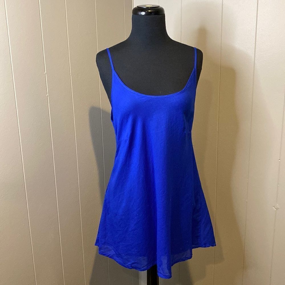 NWT Banana Blue Small Tank Spaghetti Strap Cami Saph